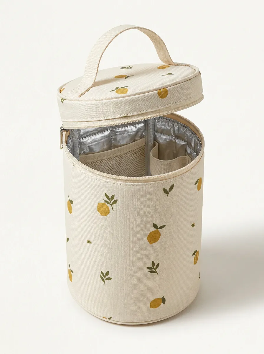 Lemon Pattern Insulated Thermal Printed Top