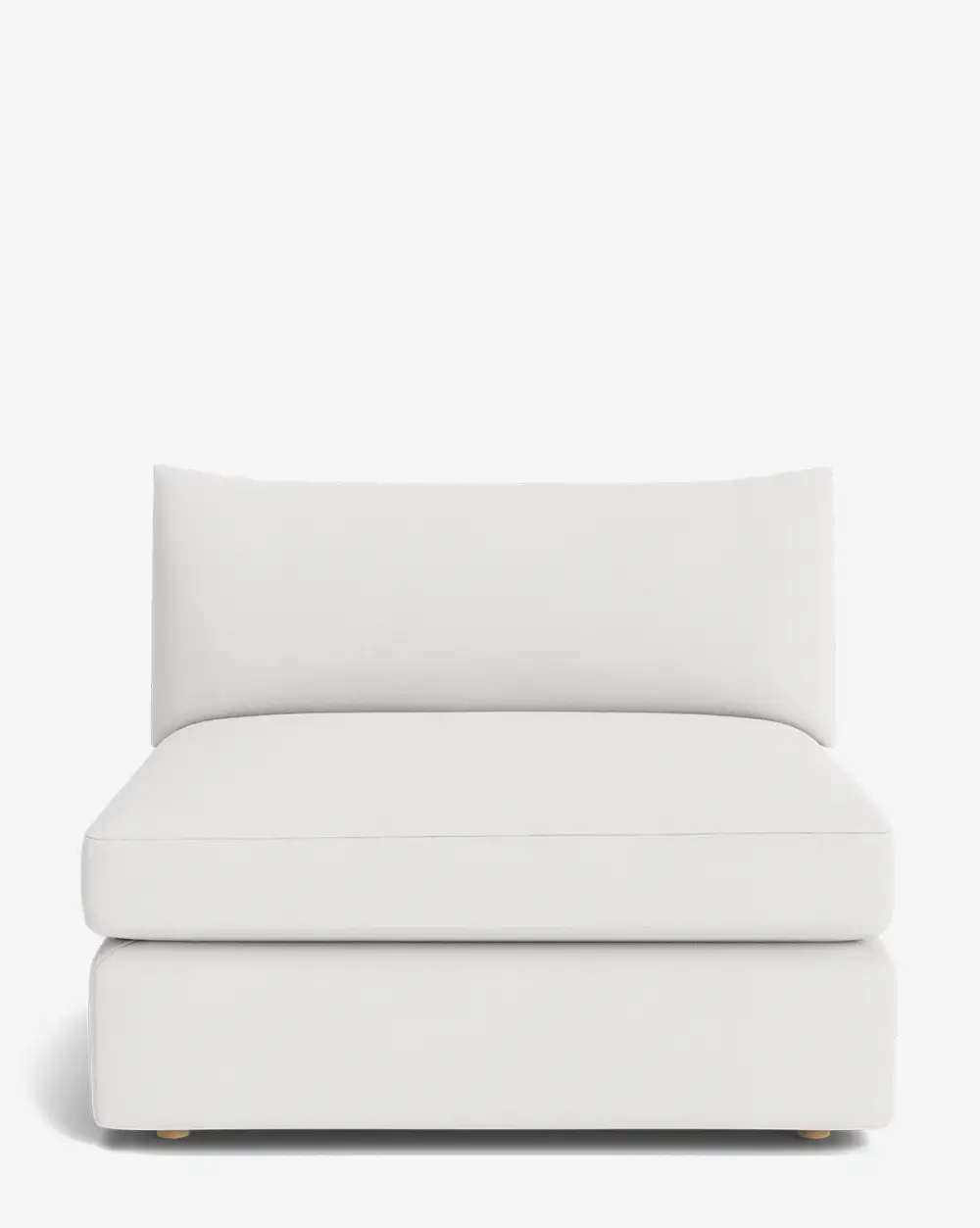 Plush Modular Armless Seat