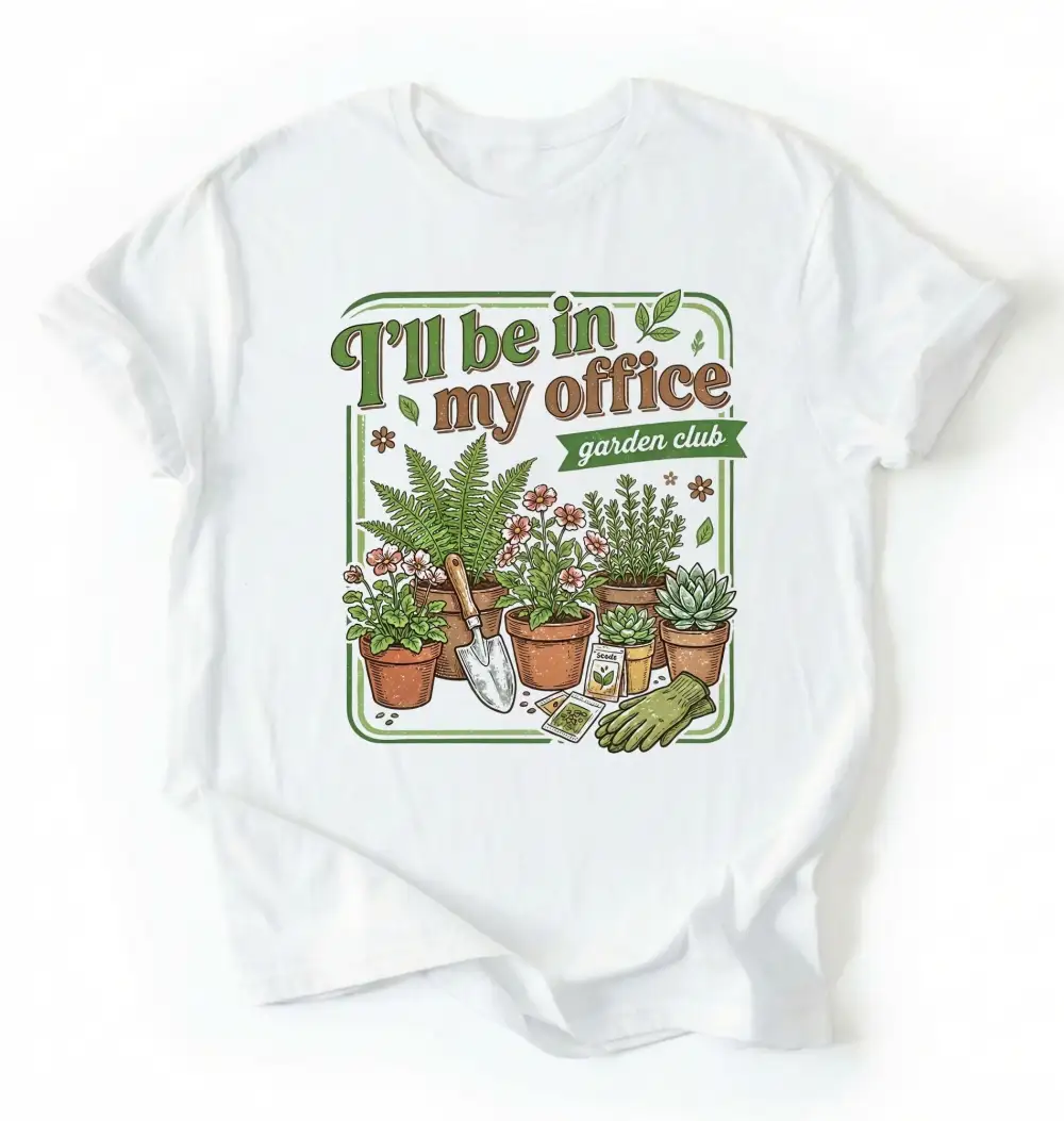 Plant Theme Layer Graphic Cotton Tee