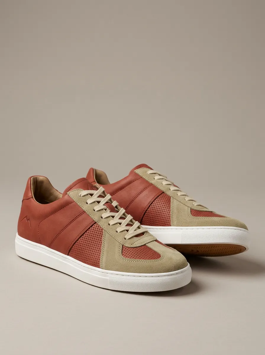 Men's Minimalist Suede Perforated Casual Shoes