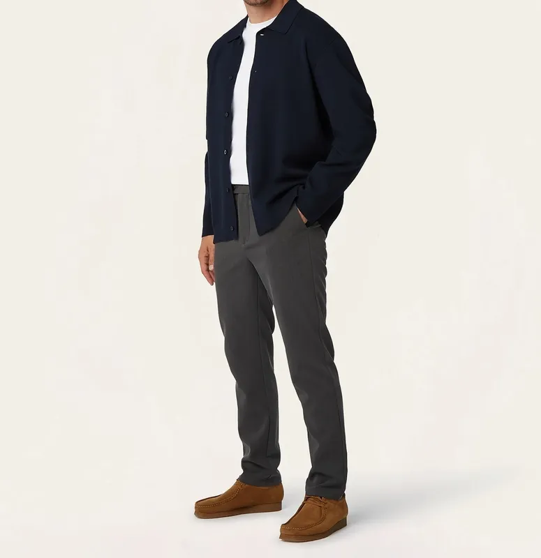 Jacquard Cardigan Navy
