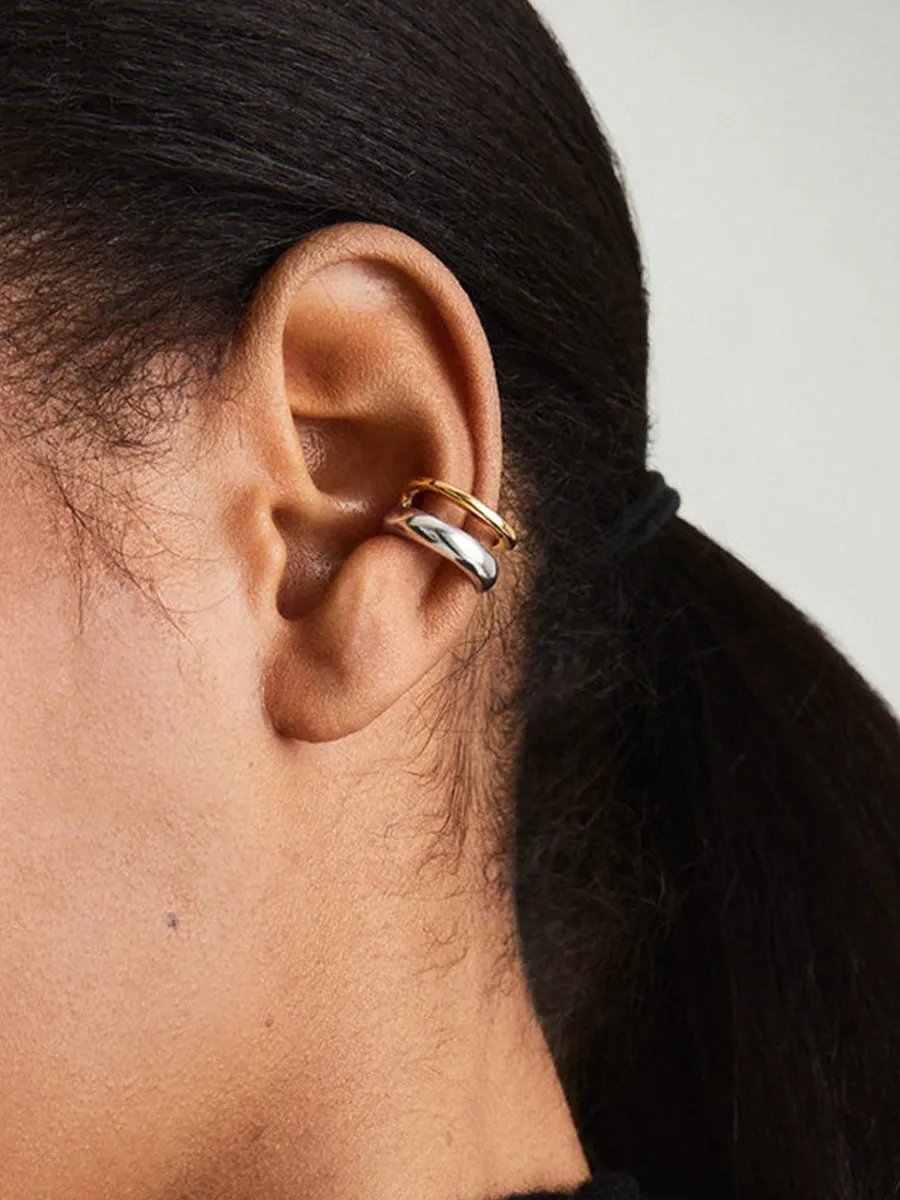 Poppy Two-Tone Layer Earring