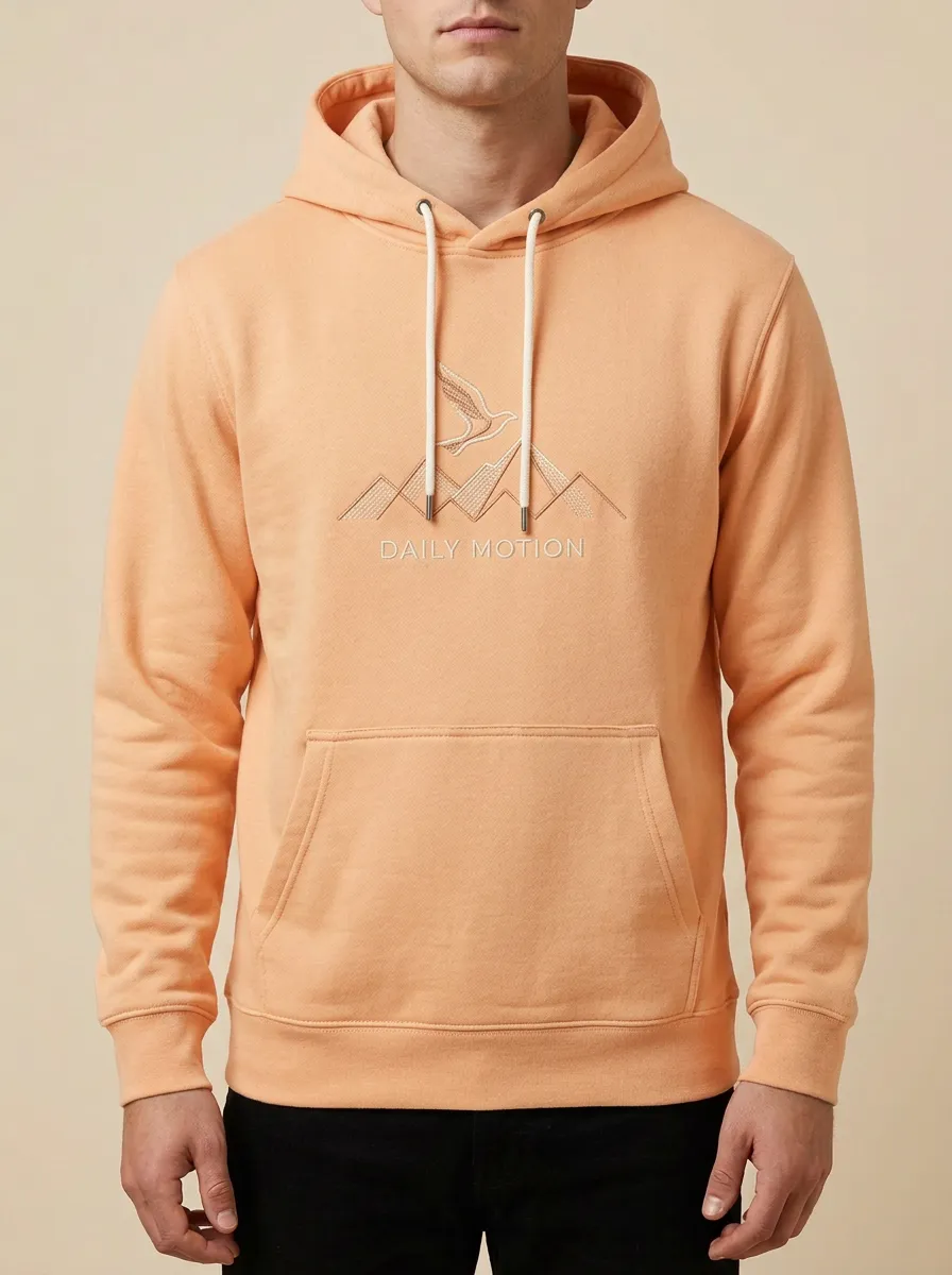 Men's Nature Outdoor Daily Motion Mountain Bird Print Hoodie
