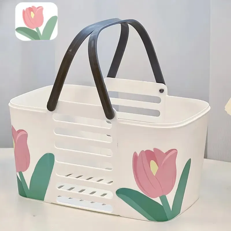 Drainable Bathroom Storage Basket