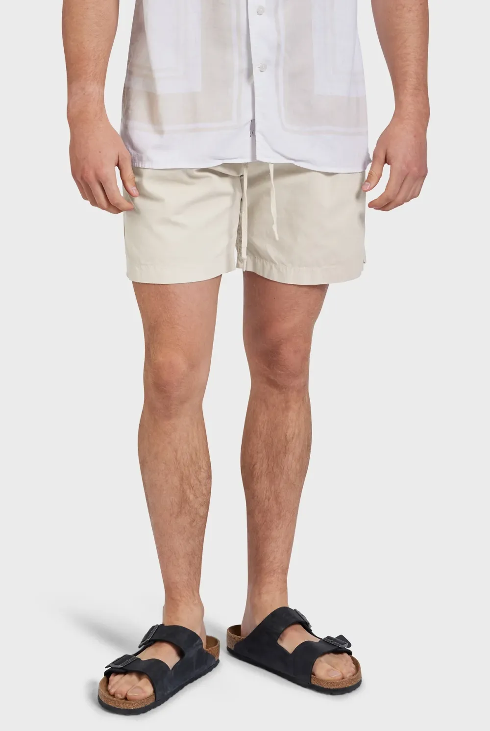 Relaxed Fit Linen Blend Casual Pull-On Shorts