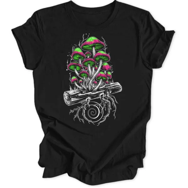 Spiraling Mushrooms Unisex T-Shirt