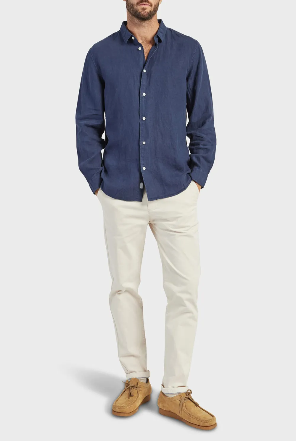 Slim Tapered Stretch Cotton Casual Jogger Pants