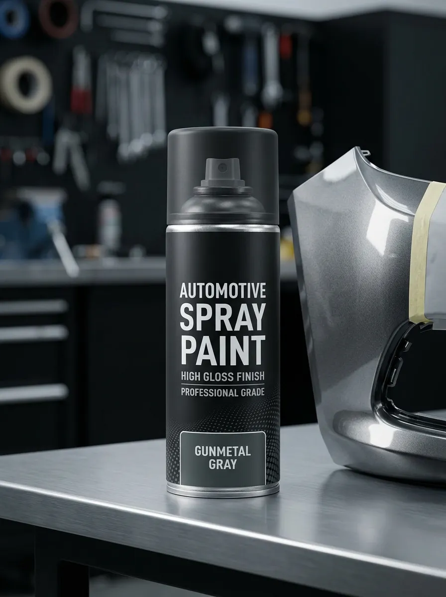 Gunmetal Gray Gloss Automotive Paint Spray
