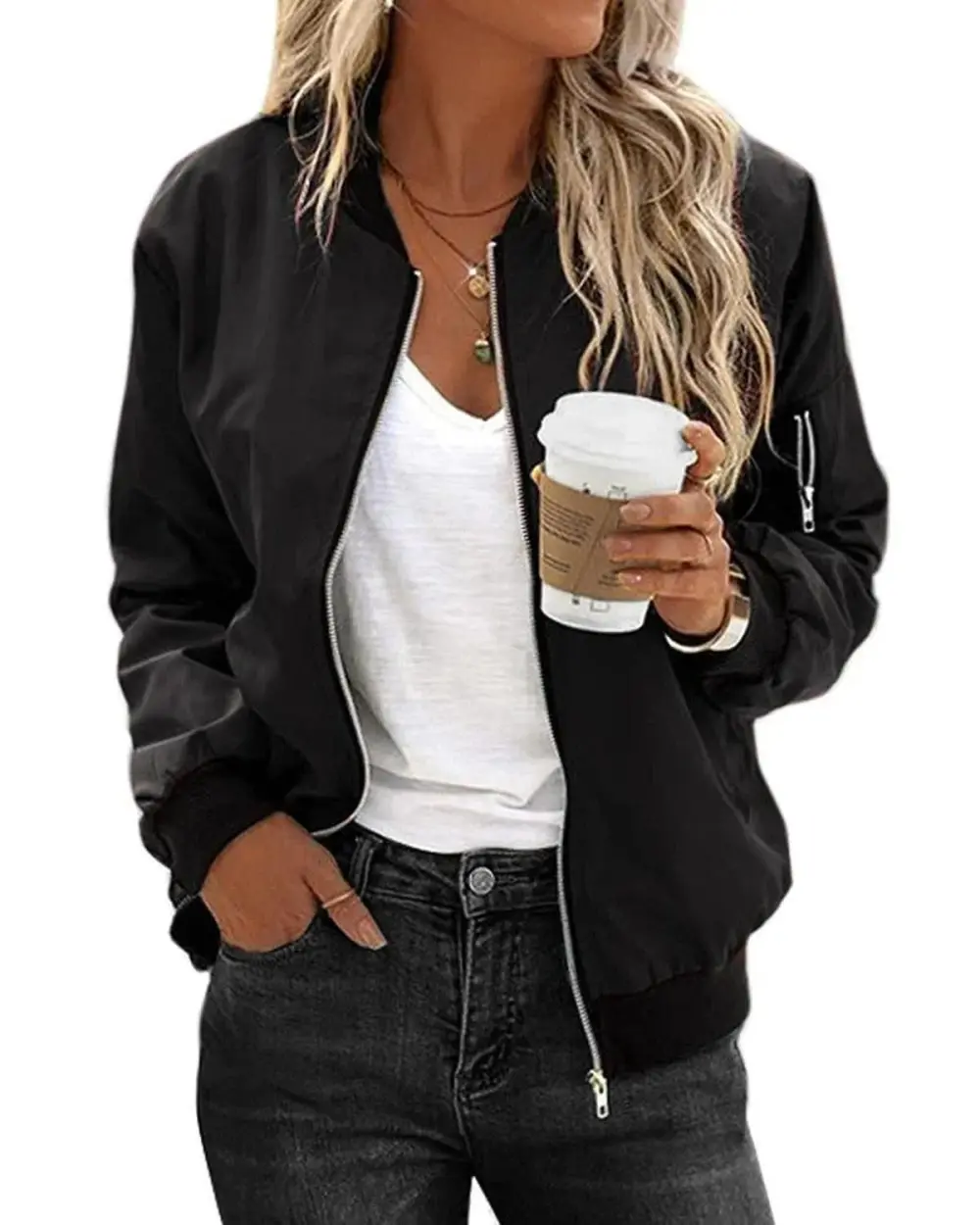 Modern Refined Relaxed Bomber Jacket