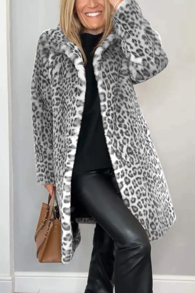 Modern Leopard Print Coat