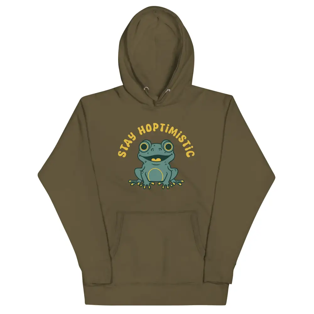 Healing And Optimistic Print Hoodie
