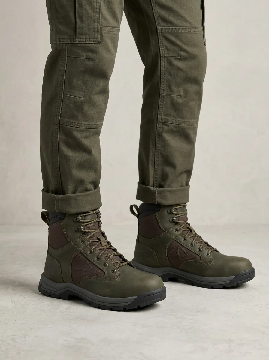Unisex Modern Outdoor Tactical Print Work Boots
