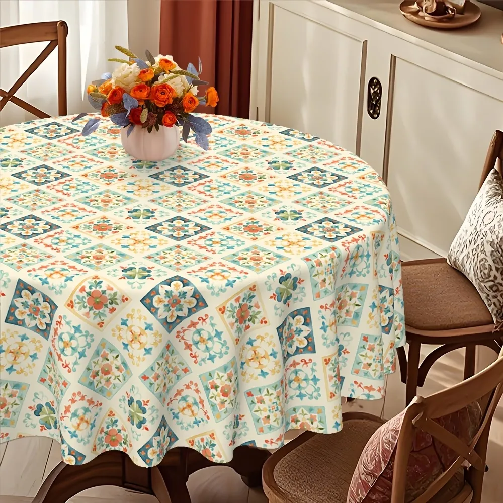 Bohemian Tile Tablecloth