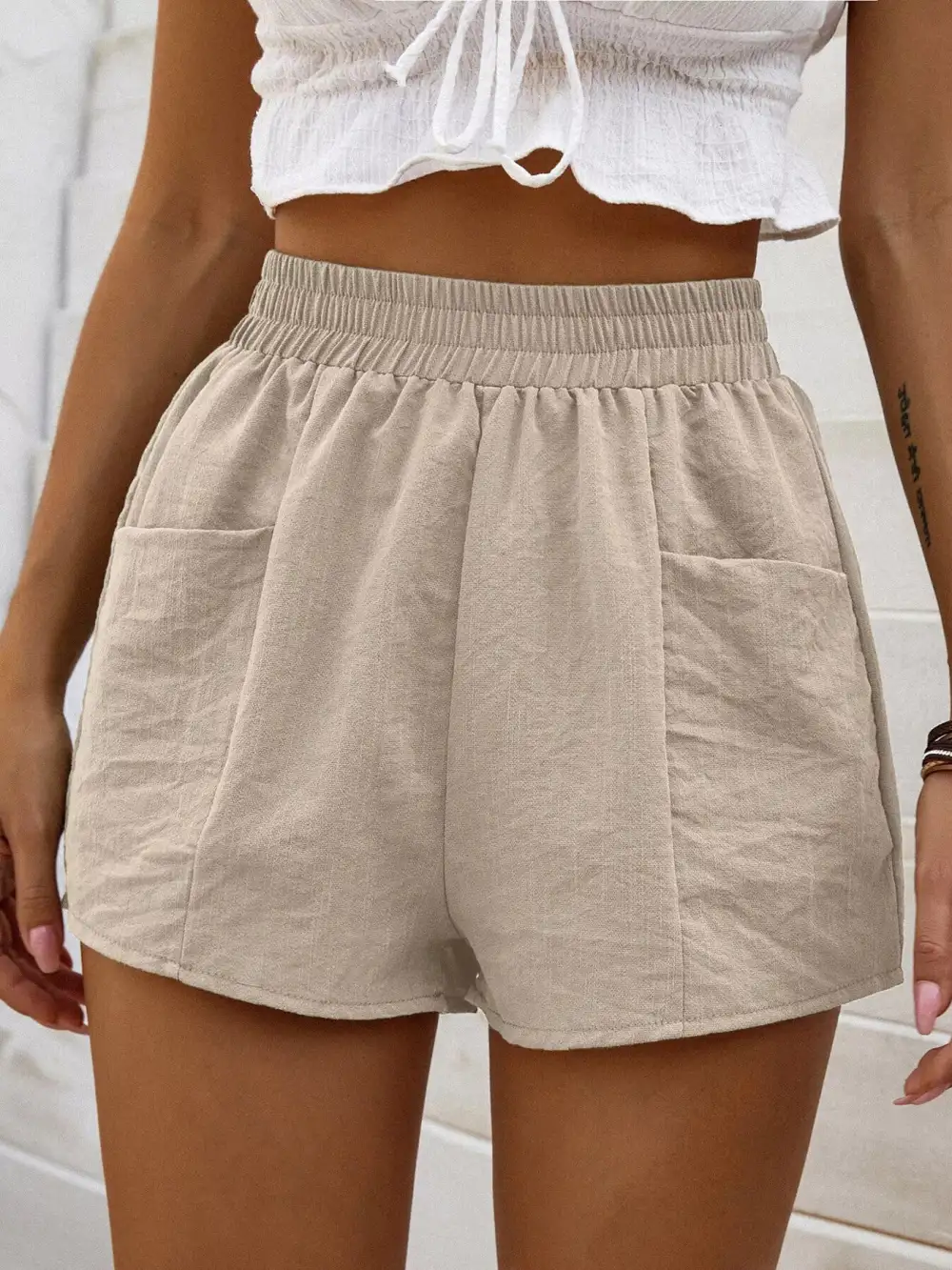 Easy Fit Elastic Waist Shorts