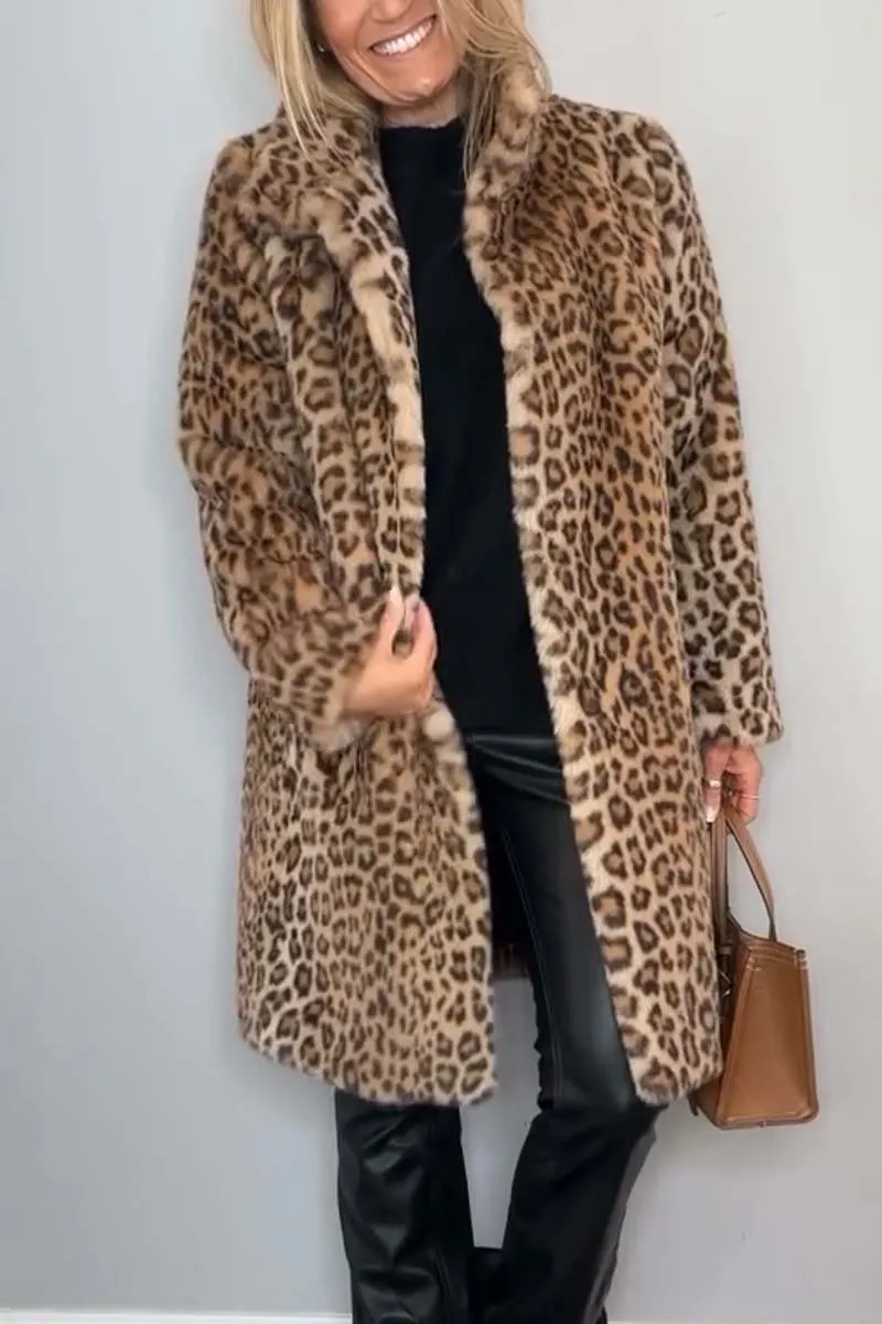 Modern Leopard Print Coat