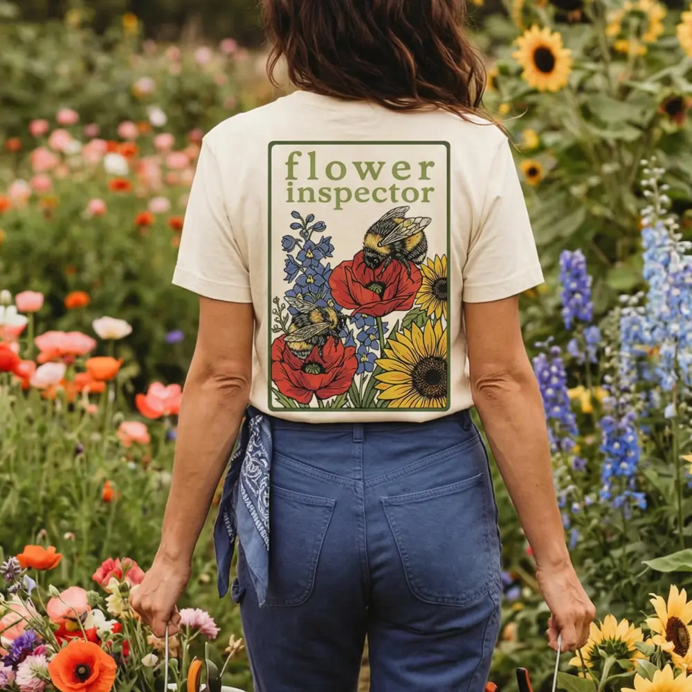 Floral Inspector Cotton Tee