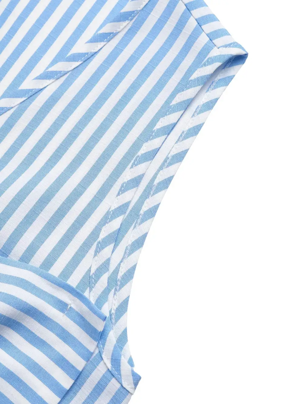 Striped Bowknot Sleeveless Top Shorts Set