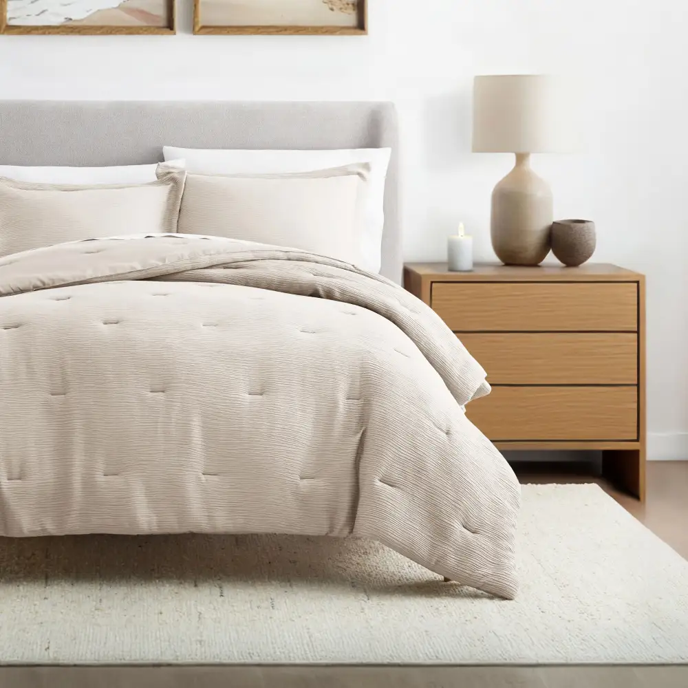 Cloud Weave Textured Down Alternative Comforter Set