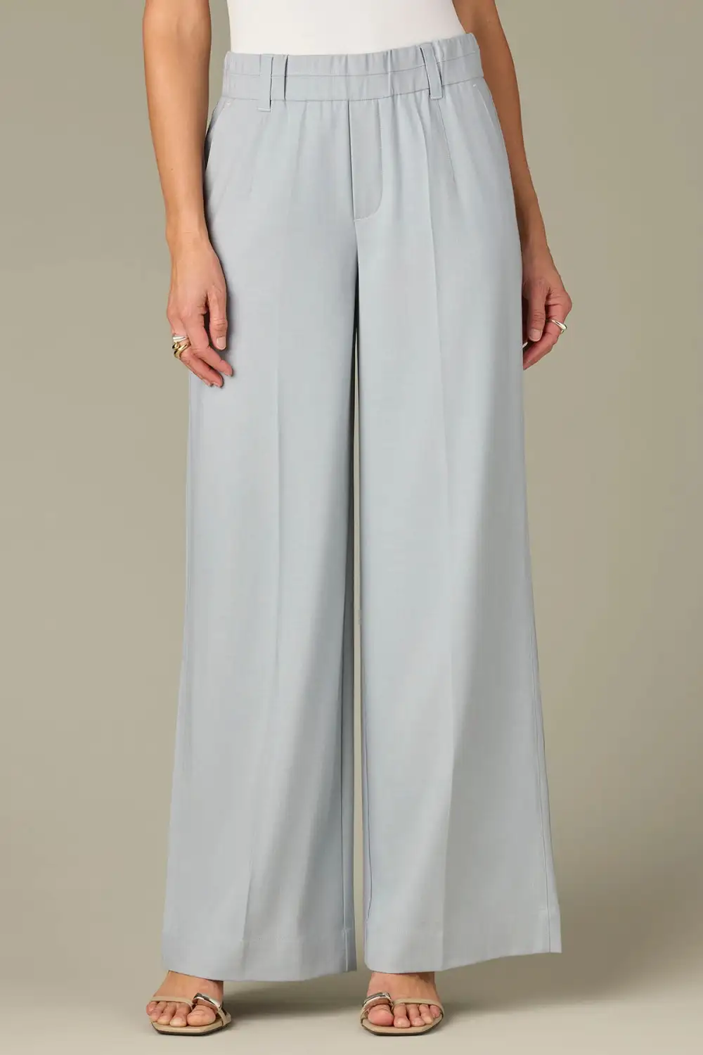 Pull-On Side Seam Tailored Trousers