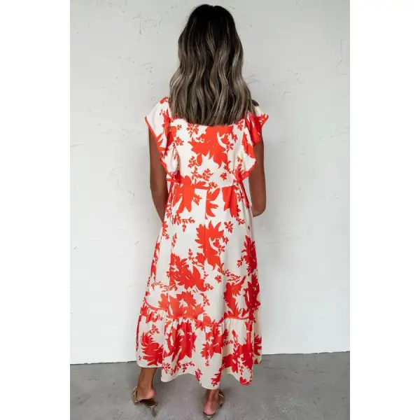 V-Neck Summer Midi Dress