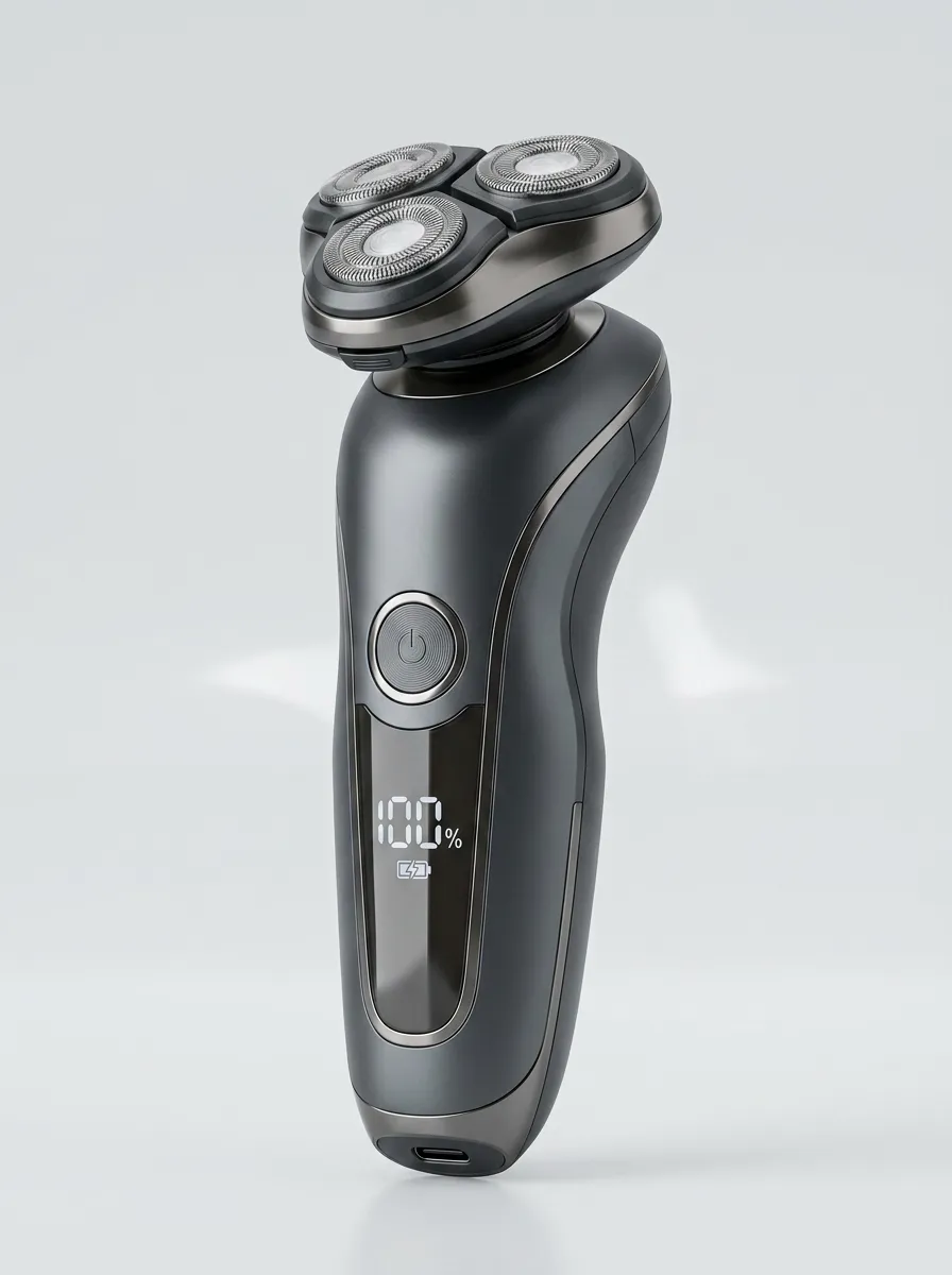 Rotary 3D Floating-Head Digital Display Electric Shaver