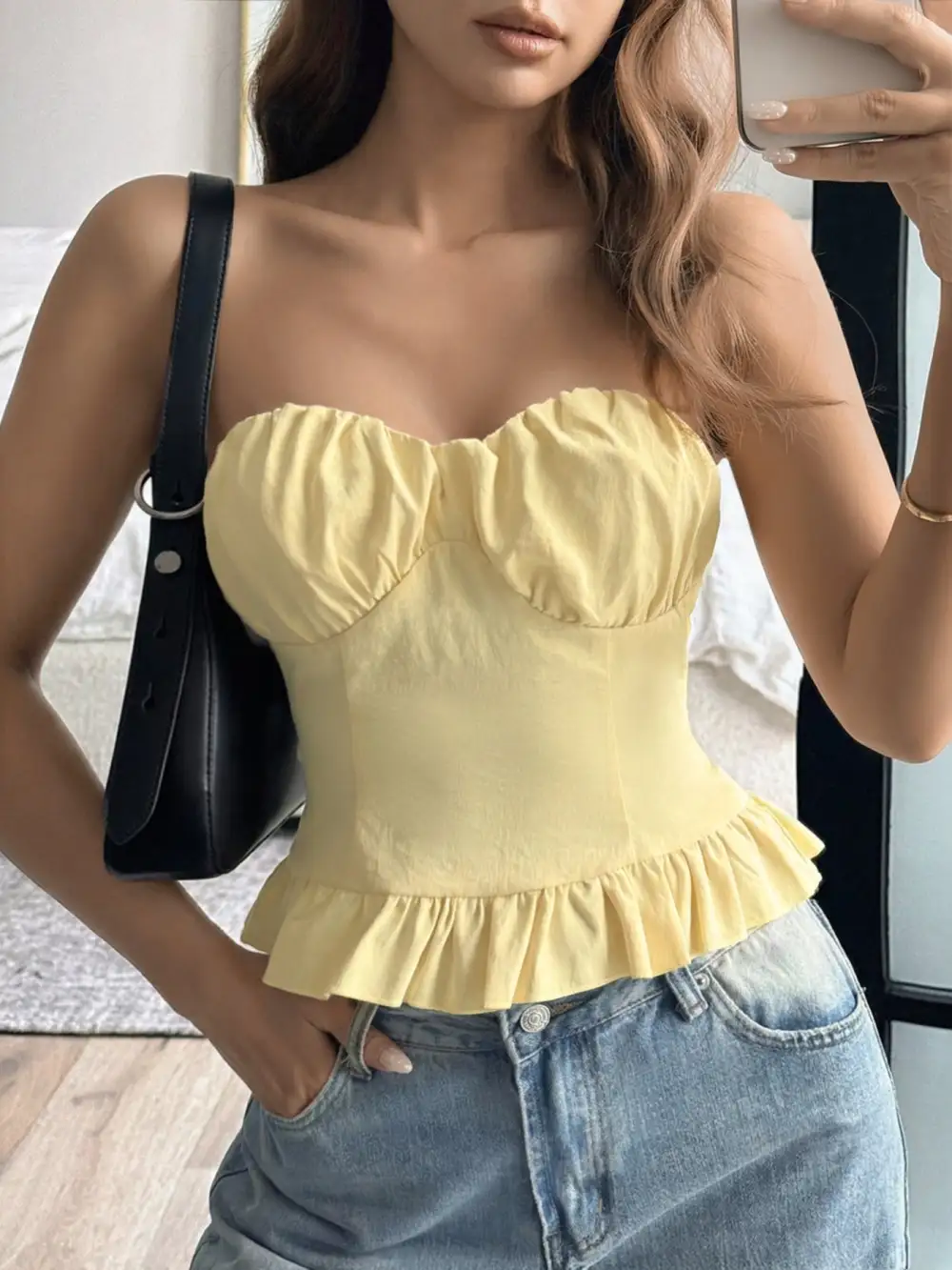 Ruffled Tube Top