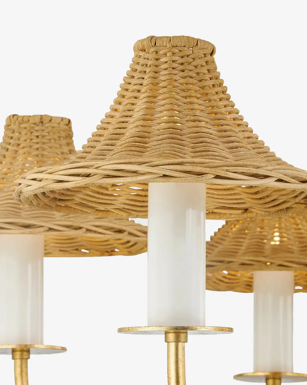 Modern Rattan Chandelier