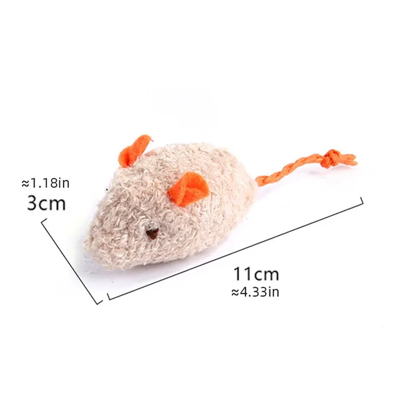 Cute Plush Mouse Cat Toys for Playtime