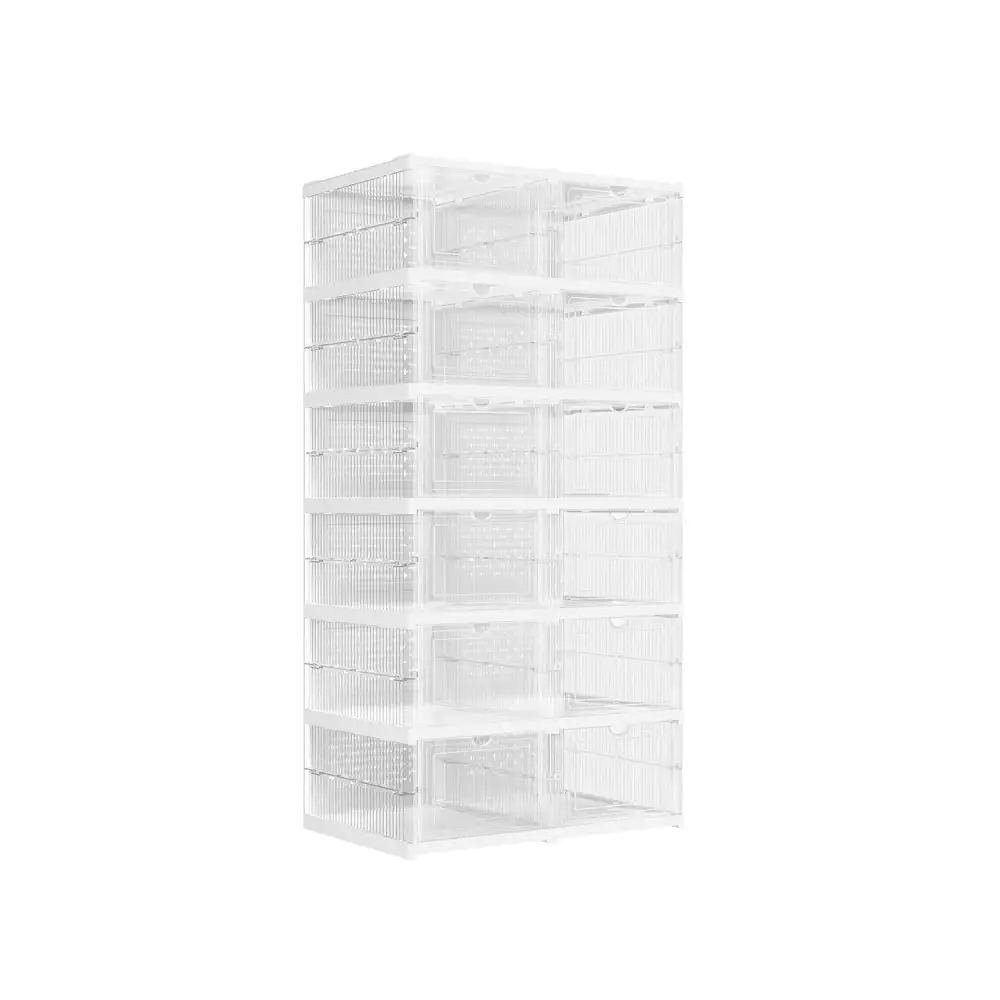 Everyday Stackable Front Opening Space Saving Shoe Storage Box