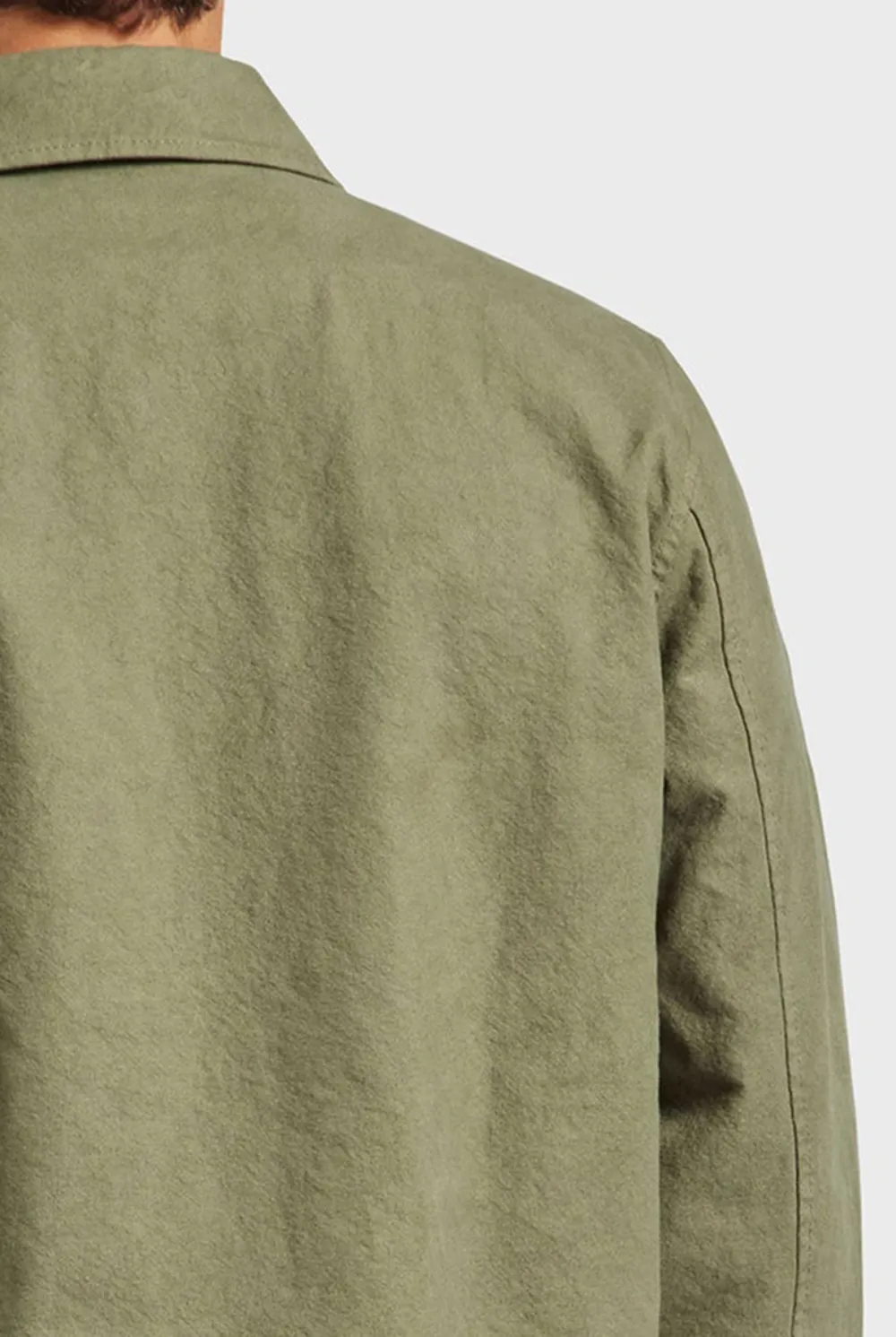 Textured Cotton Casual Utility Shirt Jacket