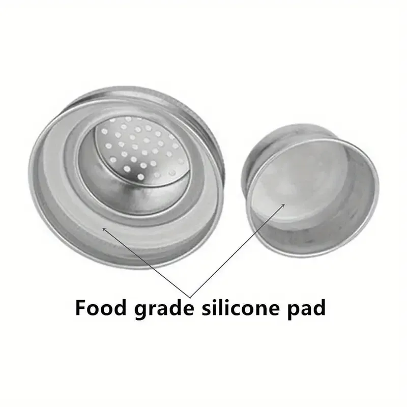 Stainless Steel Mason Jar Shaker Lid for Sprinkling Flour