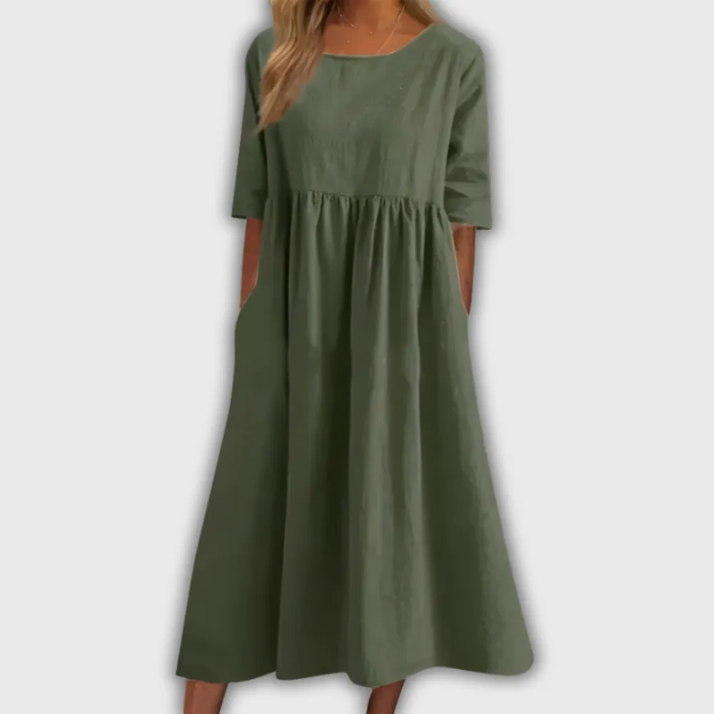Refined Relaxed Everyday Casual Dress