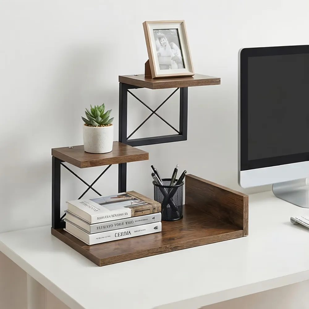 Multi-Level Desk Storage Rack