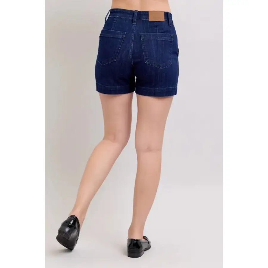 Full Size High Waist Denim Shorts Plus Size