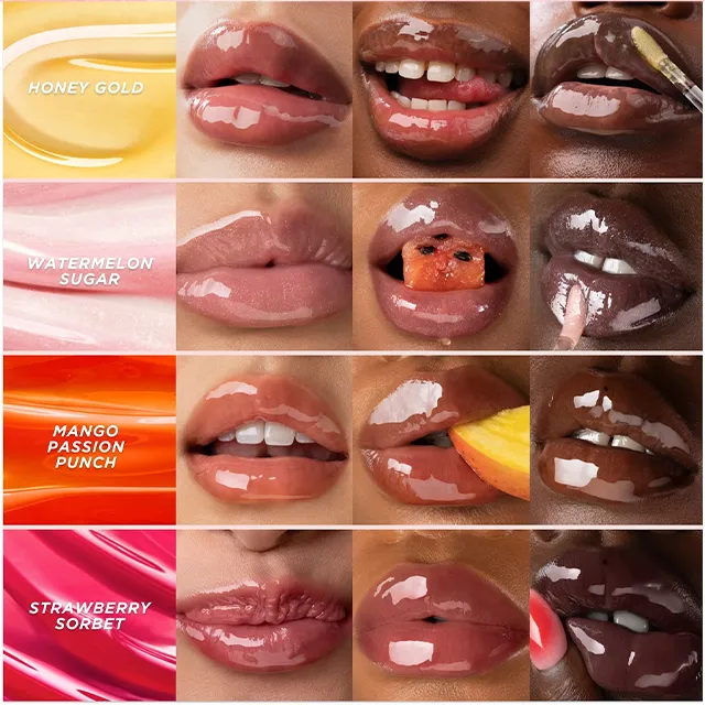 Water wave light sensitive mirror lip gloss with long-lasting makeup and color retention lip gloss