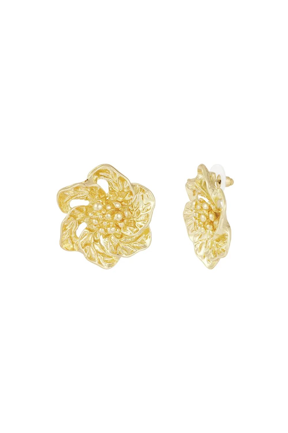 Open Flower Drop Earrings