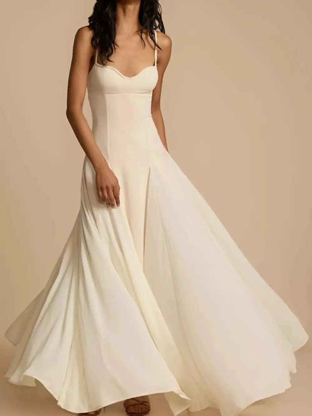 Refined Spaghetti-Strap Maxi Dress