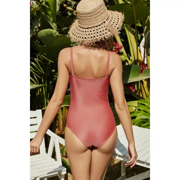 Women's Square-Neck One-Piece Swimsuit