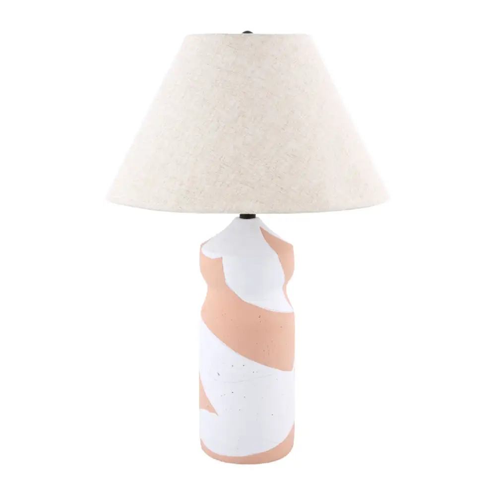 Painted Two-Toned Table Lamp
