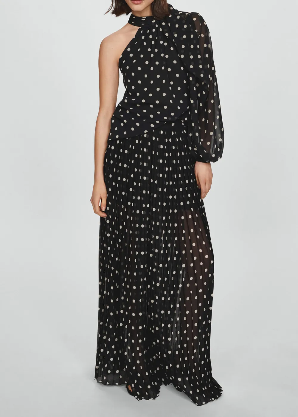 Polka Dot Pleated Pants