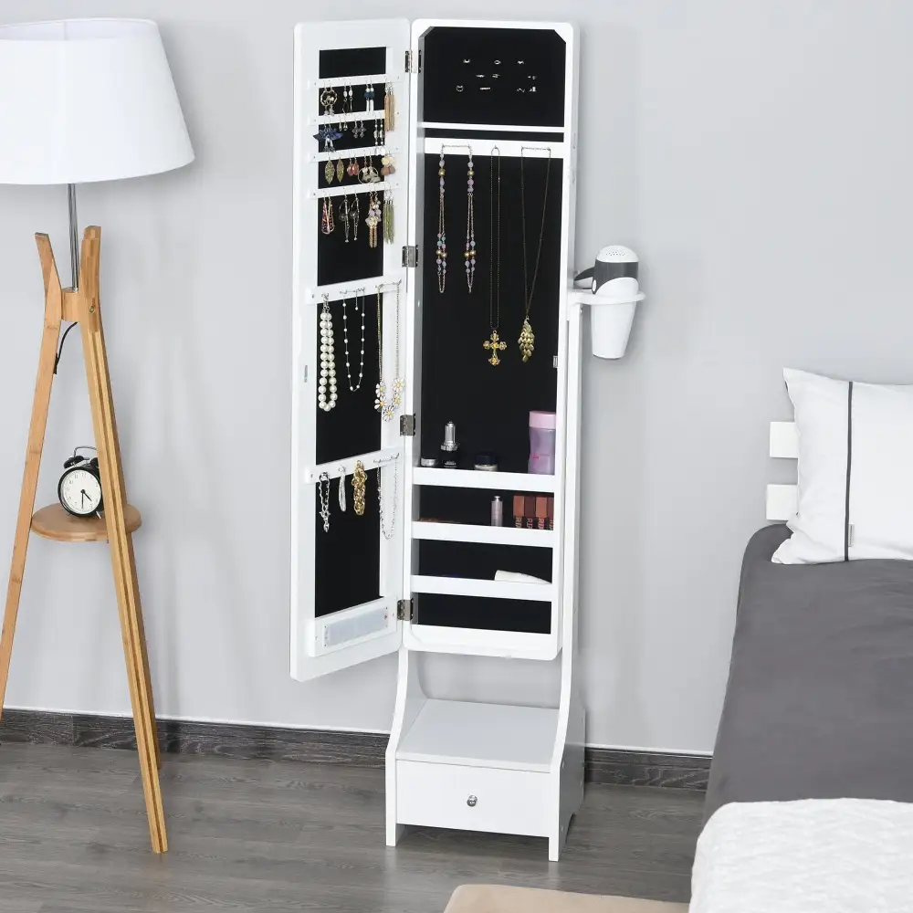Freestanding Jewellery Cabinet With Drawer
