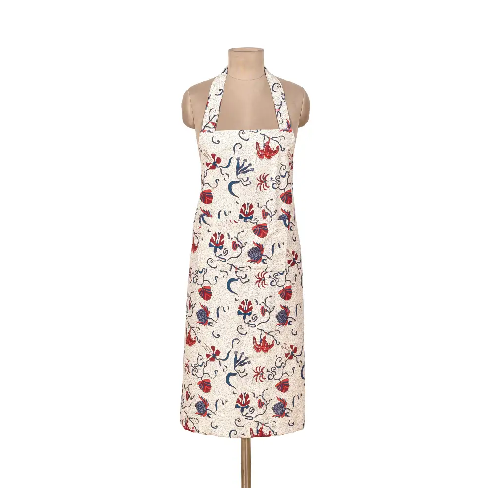 Refined Patterned Kitchen Apron