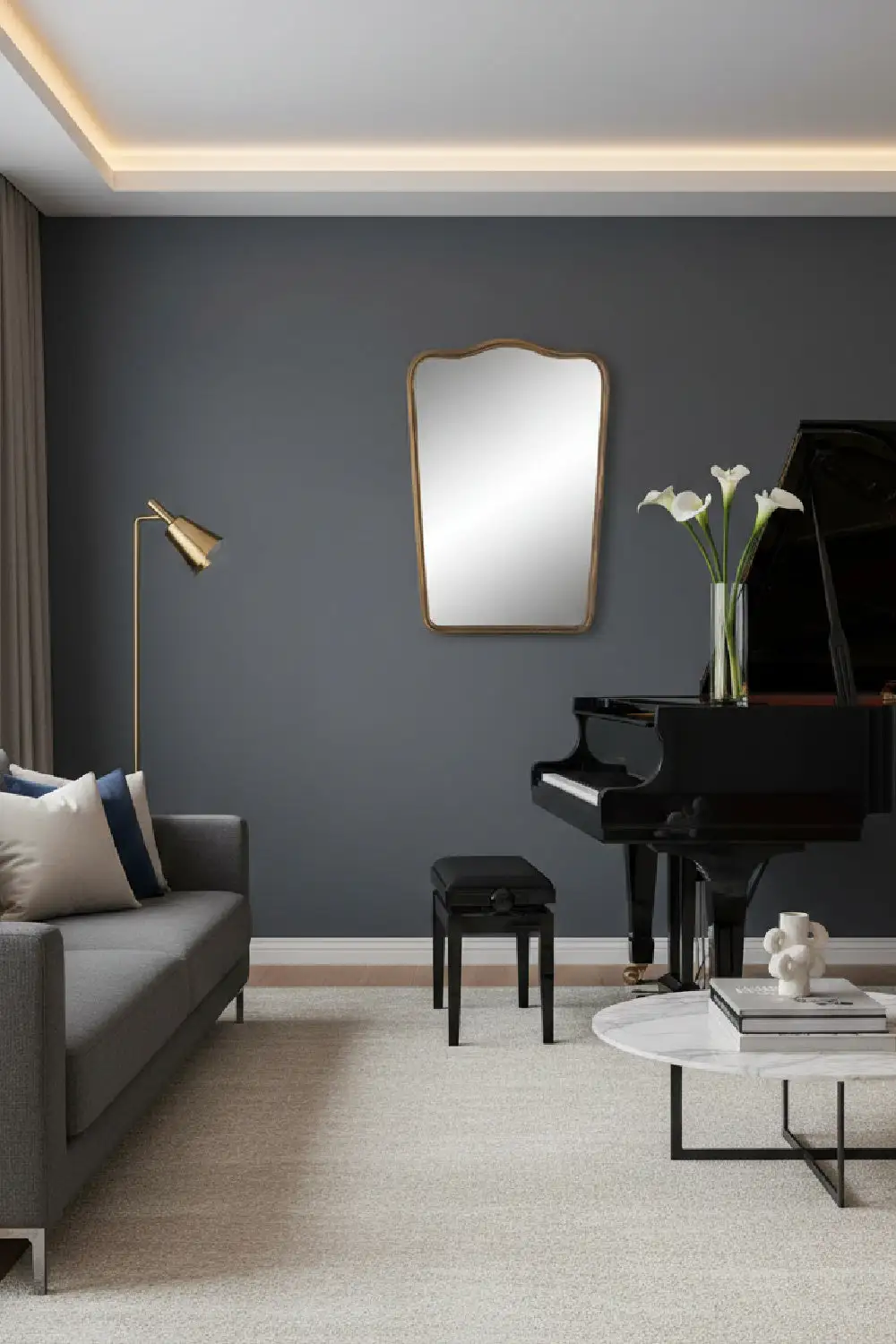 Cast Aluminum Wall Mirror
