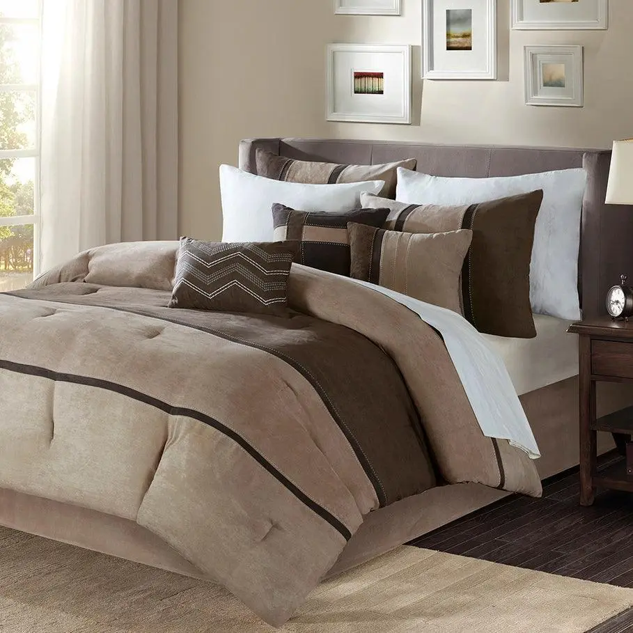Quilted Suede Duvet Set