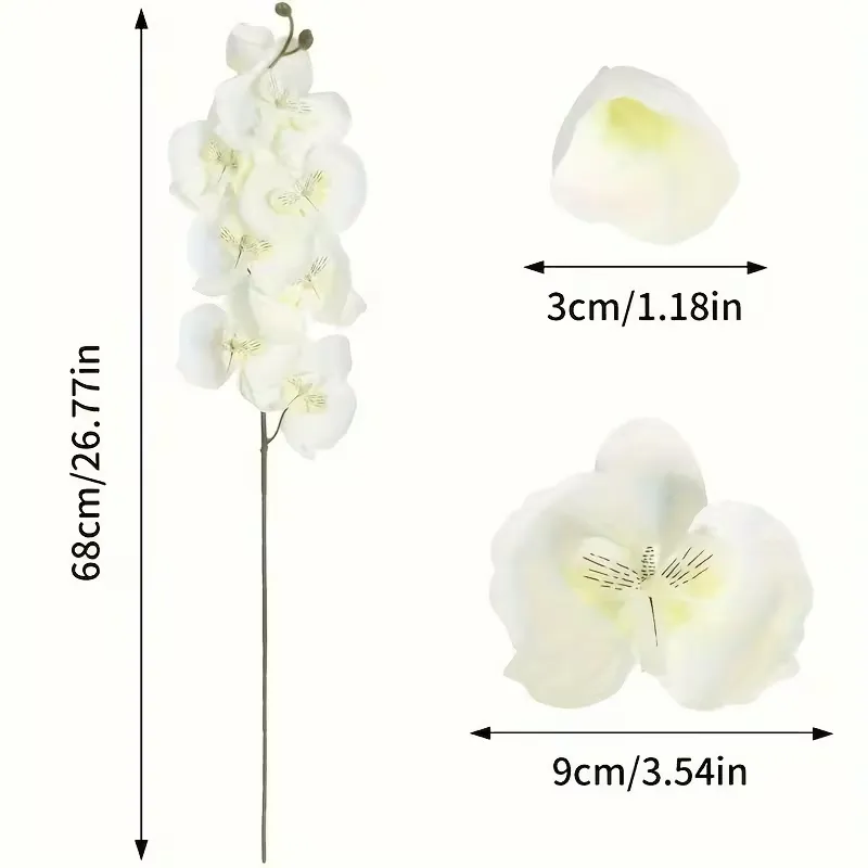 3 Pcs Faux Phalaenopsis Arrangement