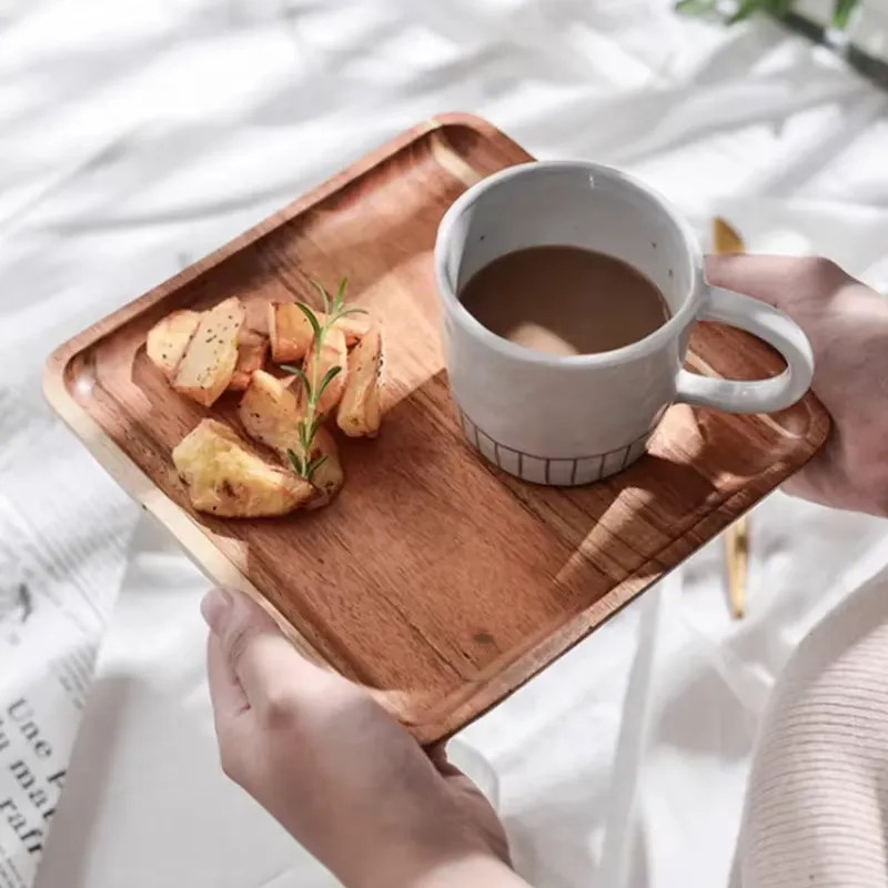 Household Rectangular Wooden Plate