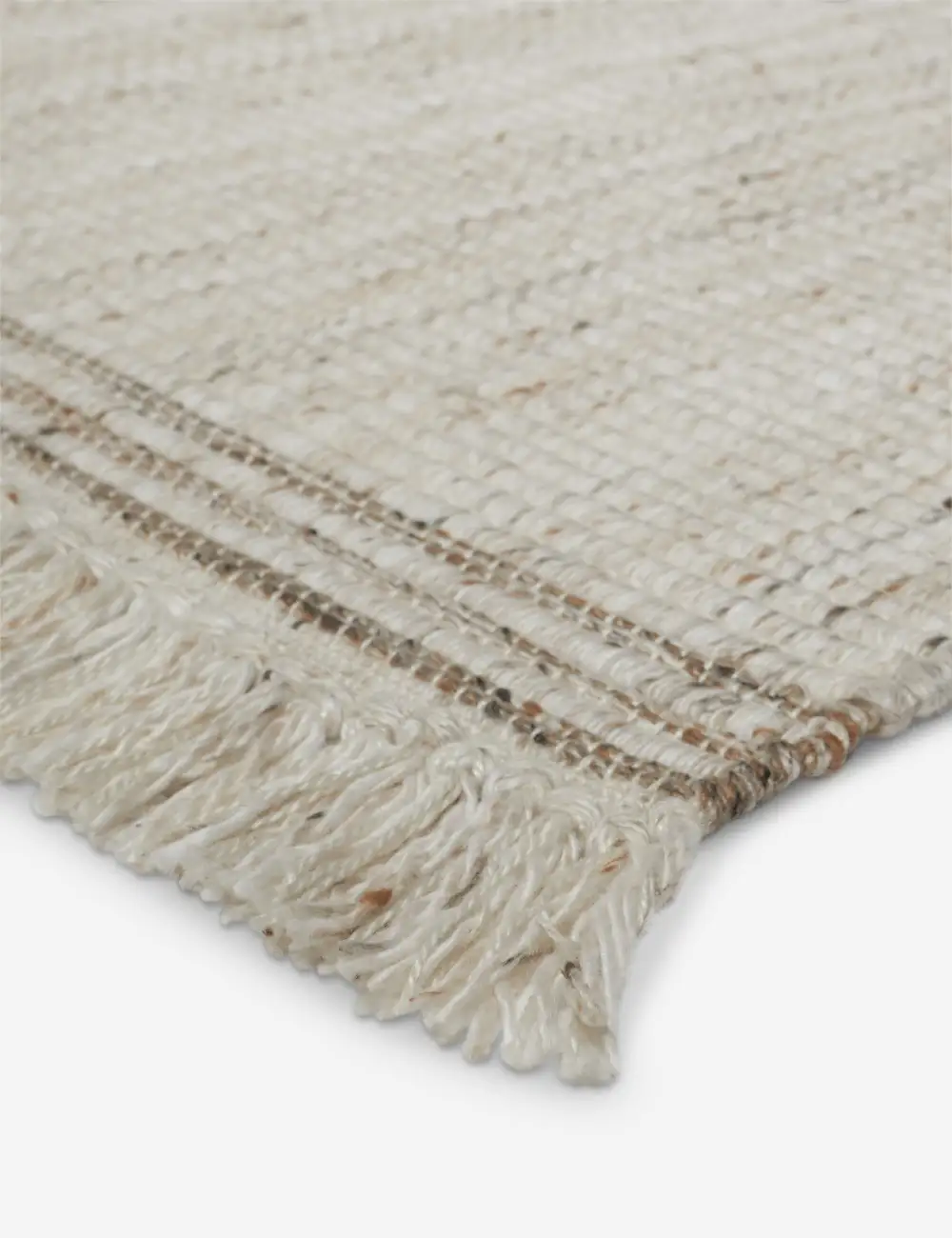 Fresh Indoor Outdoor Performance Striped Fringed Textured Handwoven Synthetic Fiber Area Rug