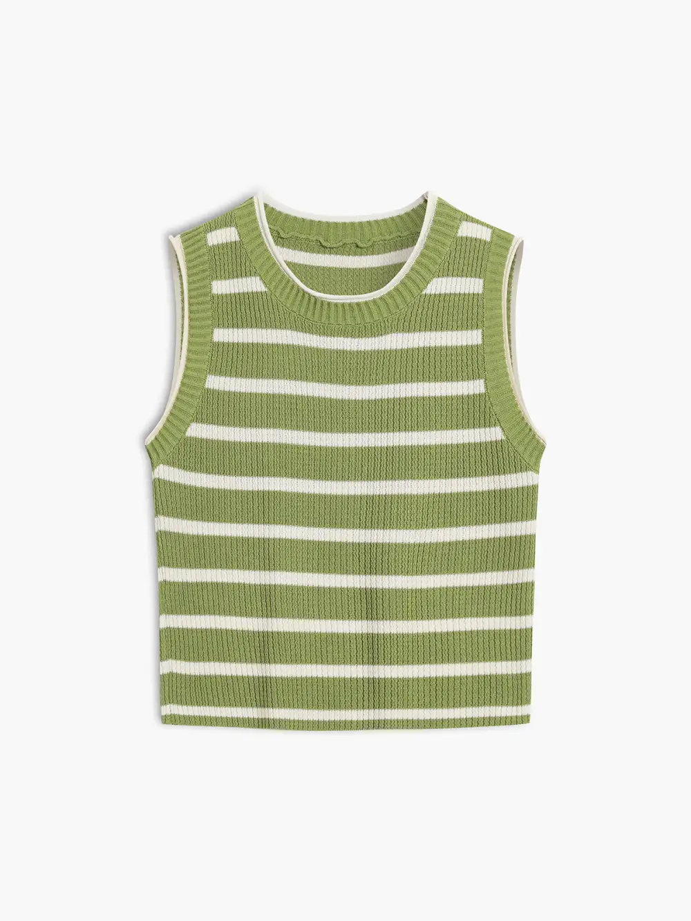 Leisure Stripe Knit Crop Top