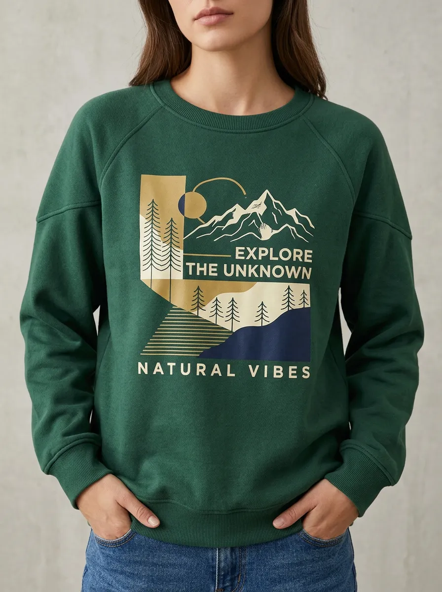 Nature Adventure Explore The Unknown Mountain Sweatshirt