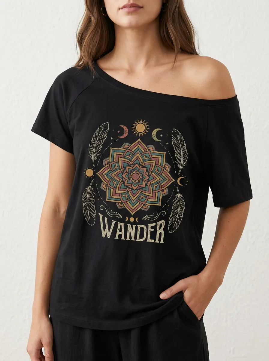 Boho Wander Mandala T-Shirt